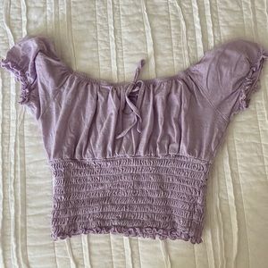 Light purple crop top